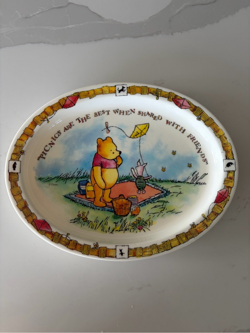 Selandia by Zak Designs Disney Winnie the Pooh "Picnics Are the Best" Plate